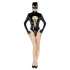 Black Velvets - body manica lunga Batwoman - nero
