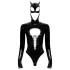 Black Velvets - body manica lunga Batwoman - nero