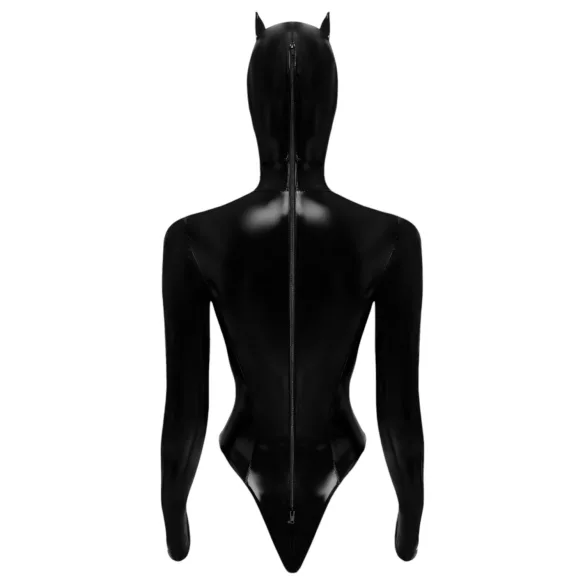 Black Velvets - body manica lunga Batwoman - nero - L