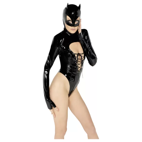 Black Velvets - body manica lunga Batwoman - nero - XL