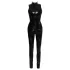 Black Level - tuta intera lucida con zip - nero - S
