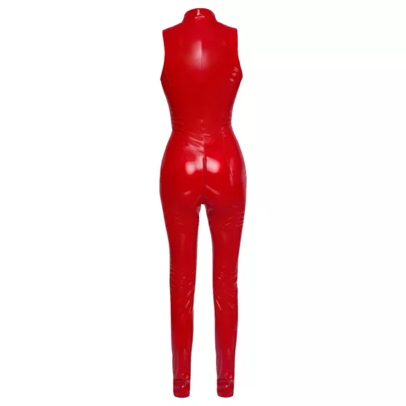 Black Level - tuta erotica senza maniche con zip - rosso - L