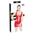 Black Level - mini abito in vinile rosso con lacci - L
