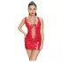 Black Level - minigonna laccata con lacci - rosso - L