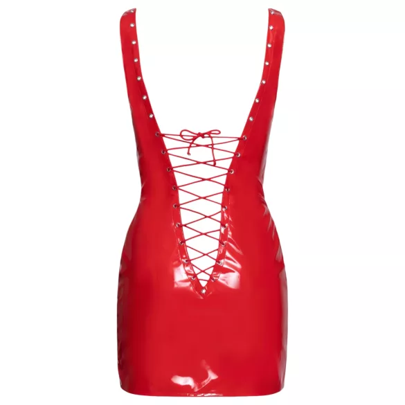 Black Level - minigonna laccata con lacci - rosso - L