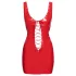 Black Level - minigonna laccata con lacci - rosso - 2XL