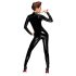 Noir - tuta nera con zip a maniche lunghe - XL