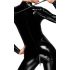 Noir - tuta nera con zip a maniche lunghe - XL