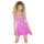 Black Level - minidress zip lucido (rosa) - XXL