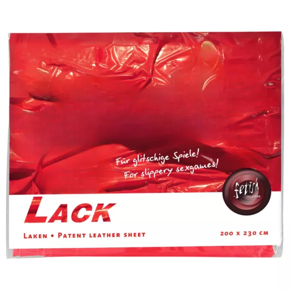 Lenzuolo laccato - lenzuolo impermeabile - 200x220 cm - rosso