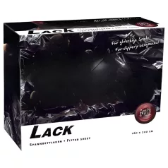Laccato - lenzuolo impermeabile con angoli - nero 160x200 cm