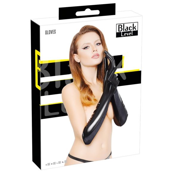 Guanti lucidi Black Level (nero) - XL