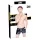 Black Level - boxer uomo vinile tasca laterale nero