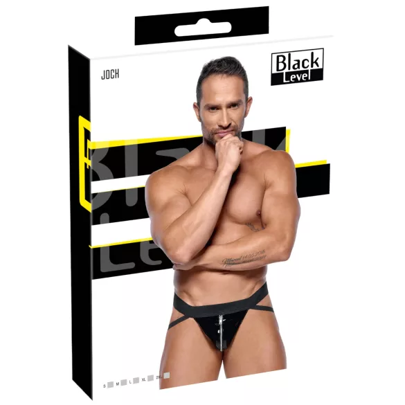 Black Level - slip jock con cerniera - nero - M
