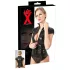 LATEX - maglietta donna manica corta con zip - nero - L
