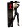 LATEX - tuta donna a maniche lunghe (nero) - M