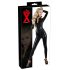 LATEX - tuta donna a maniche lunghe (nero) - M