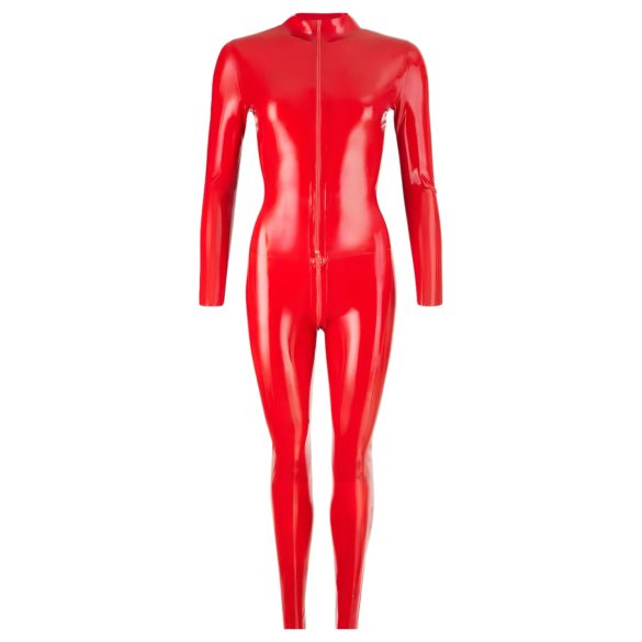LATEX - tuta donna manica lunga - latex rosso