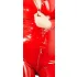 LATEX - tuta donna manica lunga - latex rosso - S