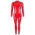 LATEX - tuta donna manica lunga - latex rosso - L