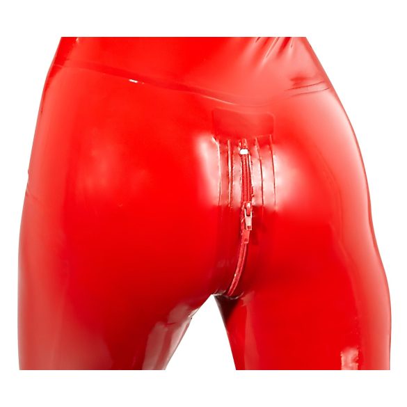 LATEX - tuta donna manica lunga - latex rosso - L
