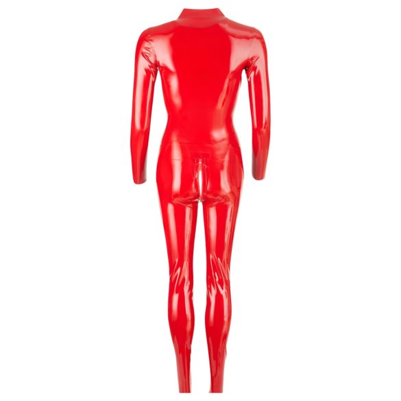 LATEX - tuta donna manica lunga - latex rosso - L