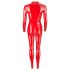 LATEX - tuta donna manica lunga - latex rosso - L