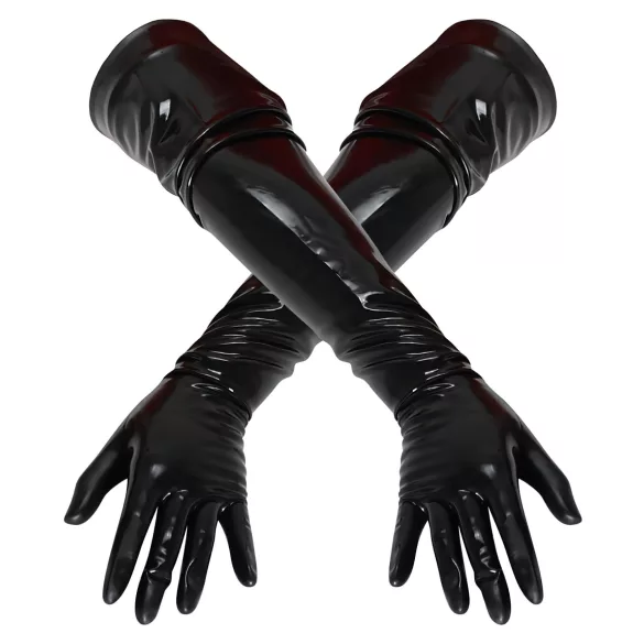 LATEX - guanti lunghi unisex - nero - XL