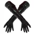 LATEX - guanti lunghi unisex - nero - XL