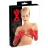 Guanti unisex lunghi in latex (rosso) - XL