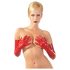 Guanti unisex lunghi in latex (rosso) - XL
