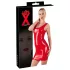 LATEX - minigonna senza maniche - latex - rosso - XL