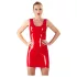 LATEX - minigonna senza maniche - latex - rosso - XL