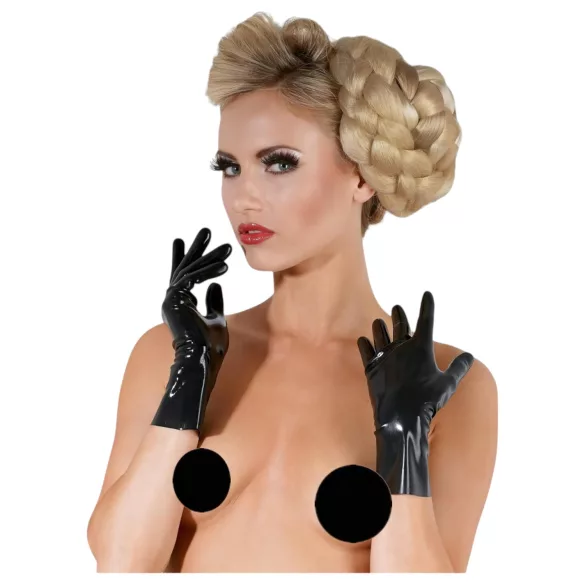 LATEX - guanti corti unisex - nero - M