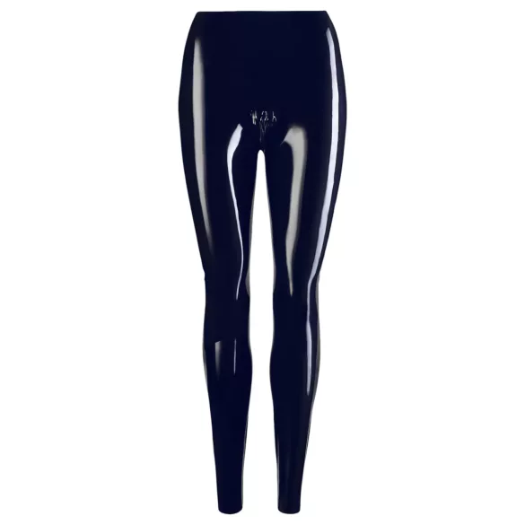 Leggings neri a vita bassa con zip - M