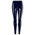 Leggings in latex con cerniera (nero) - M