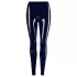 Leggings neri a vita bassa con zip - M