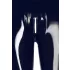Leggings neri a vita bassa con zip - M