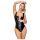 LATEX - body in lattice con cerniera integrale (nero)
