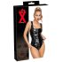 LATEX - body in lattice con cerniera integrale (nero)