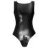 LATEX - body latex nero con cerniera integrale - M