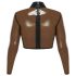 LATEX - top in lattice trasparente (trasparente-nero) - S-L