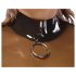 LATEX - top in lattice trasparente (trasparente-nero) - S-L