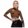 LATEX - top donna trasparente - latex nero translucido - M