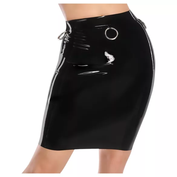 LATEX - gonna midi in latex (nera) - L
