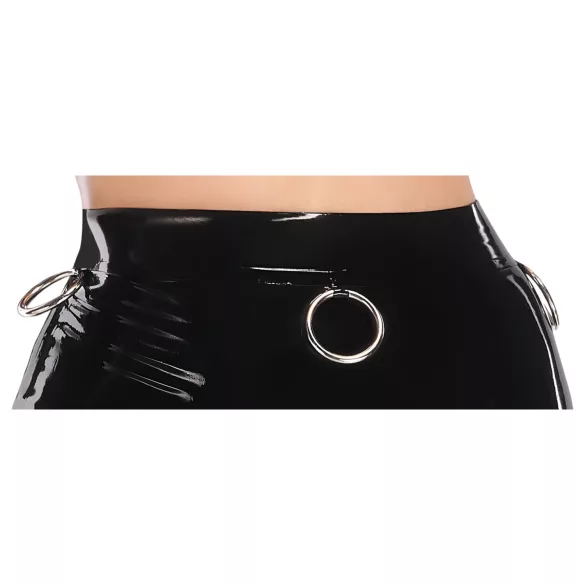 LATEX - gonna midi in latex (nera) - 2XL