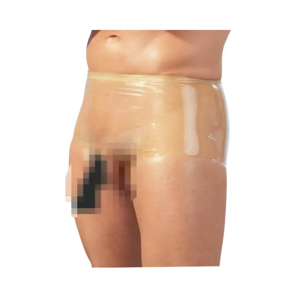 LATEX - boxer con guaina pene - trasparente