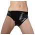 LATEX - Mutandine Donna con Dildo Interno (Nero) - M