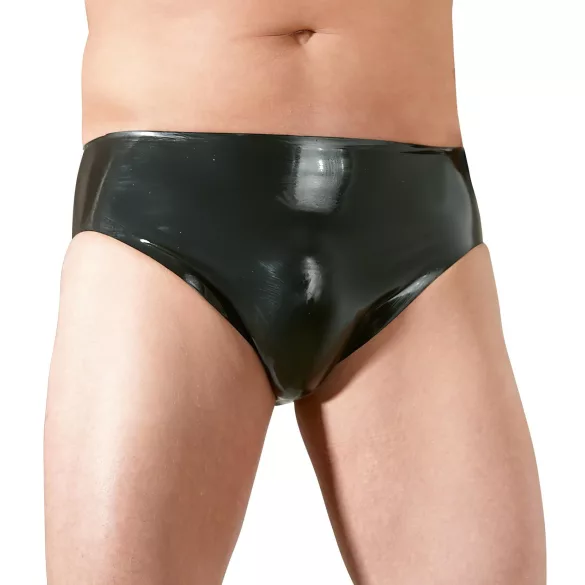 Mutandine maschili Late X con dildo anale interno a forma di pene (nero) - M
