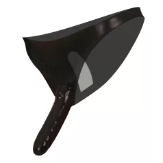   LATEX - slip con doppio dildo interno ed esterno - nero - S-L